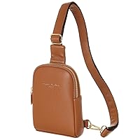 AOCINA INICAT Small Sling Bag Crossbody Vegan Leather Fanny Packs for Women Women Fashionable Chest Bag for Travel