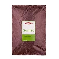 Tazah Sumac Spice - 5 Pounds Ground Sumac Seasoning from Jordan - Essential Ingredient for Mediterranean and Middle-Eastern Cuisine - Perfect for Marinades, Dry Rubs, Kabobs, and Dressings