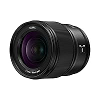 Panasonic LUMIX S Series Camera Lens, 18mm F1.8 L-Mount Interchangeable Lens for Mirrorless Full Frame Digital Cameras - S-S18 Black