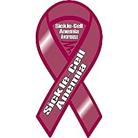 Sickle-Cell Anemia Awareness Ribbon Vinyl Decal - Choose Size - (8