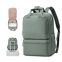 Travel Laptop Backpack for Women Teacher Work Backpack Carry On Bags for Airplane Waterproof Backpack With Laptop Compartment Backpack for Traveling On Airplane Travel Essential Army Green