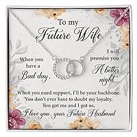 To My Future Wife Husband Message Card Pendant Necklace Jewelry - Love Couple Christmas Gifts for Wife
