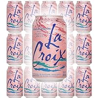 La Croix Crans Raspberry Naturally Essenced Flavored Sparkling Water, 12 oz Can (Pack of 15, Total of 180 Oz)