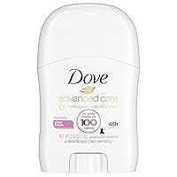 Dove Advanced Care Invisible Travel Sized Antiperspirant Deodorant Stick No White Marks on 100 Colors Clear Finish 48-Hour Sweat and Odor Protecting Deodorant for Women, Rose, 0.5 Oz, Pack of 36