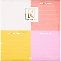C.R. Gibson Jumbo Note Pad, Squared Colorblock - 150 Sheets with Chic Gold Foil Accents - Stylish and Practical Stationery (CM25-25500)