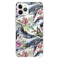 TPU Case Compatible with iPhone 15 14 13 12 11 Pro Max Plus Mini Xs Xr X 8+ 7 6 5 SE Flexible Silicone Print Pattern Phone Women Girls Orca Clear Animals Floral Slim fit Cute Design Cute Whale