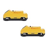 DEWALT 20V MAX Battery Pack, 3.0-Ah, 2-Pack (DCB230-2)