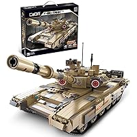 dOMOb Main Battle Army Tank T-90 Building Kit - 1:10 Model Set Build - CADA Bricks Toys for 14+ Kids & Adults – 1722 Building Blocks – Highly Detailed – for Boys, Hobbyist, Collector