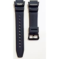 Casio Watch Strap watchband Resin Band Black for Gents AQW-101-1AVW