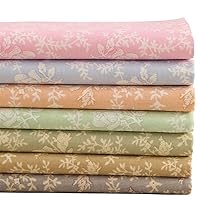 Hanjunzhao Vintage Rose Floral Fat Quarters Fabric Bundles 18 x 22 inches for Sewing Quilting Crafting