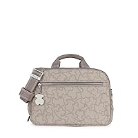 TOUS Vinyl Combined with Calfskin Leather Stoned Color Baby Bag for Women, 40x20x25 cm, Kaos New Colores Collection