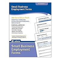 Adams Small Business Employment Forms, 4 Each of 5 Different Forms, Includes Instructions (HV100)