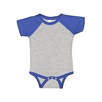 RABBIT SKINS Baby Short Sleeve Raglan Baseball Bodysuit (4430)