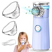 Portable Nebulizer, Quiet Handheld Nebulizer for Travel or Daily Use Nebulizer Machine for Adults and Kids with 1 Set Accessory Personal Steam Inhaler Atomizer for Breathing Problems