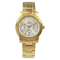 Technos T9686GS Men's Multi-Function Watch, Gold, Dial Color - Silver, Watch Multi Function