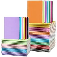 Gwybkq Small Lined Notepads Bulk 60 Pack Mini Journal Pocket Notebooks Set Colorful Cover Notebooks for Kids 3.5 x 5.5 Inches, 30 Sheets/60 Pages