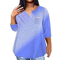 Womens Blouses and Tops Casual 2024 Trendy Cute Causal Lace V Neck T Shirts Short Sleeve Blouse Plus Size with Pocket