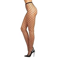 Dreamgirl Women's Standard Sheer Thigh High Pantyhose Hosiery Nylons Stockings with Comfort Lace Top Anti-Slip Silicone Elastic Band One Size Black