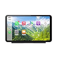 Wireless Car Play Screen for Car -Android Auto 7 Inch HD Car Play Stereo Airplay Touch Screen Portable Car MP5 Player with Live Car Navigation/Voice Control/Mirror Link for All Vehicles