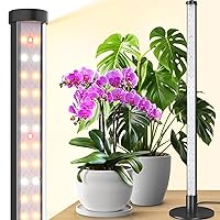 Barrina T10 Vertical Grow Light, 20W 2FT Desk LED Plant Light, Hanging and Standing, Table Top Full Spectrum Grow Lights for Indoor Plants with Stand and On/Off Switch, Ideal for Plants Growth