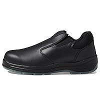 Thorogood Thoro-Flex Black Slip-On Work Shoes for Men and Women - Full-Grain Leather Upper with Cushioning Footbed and Slip-, Oil-, and Puncture-Resistant Outsole