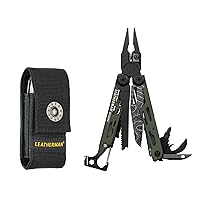 Signal, 19-in-1 Multi-tool for Outdoors, Camping, Hiking, Fishing, Survival, Durable & Lightweight EDC, Made in the USA, Topographical Print