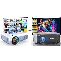 FUDONI P1 Projector with Sreen and R7 Projector with Sreen bundle