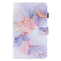Flip Book Case for Samsung Galaxy Tab A8 2019 T290/T295,Peony Floral Butterfly Silk Pattern Premium Leather Cover with Card Holder