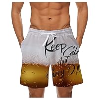 Mens Trunks Mens Board Shorts Long Quick Dry Print Beach Shorts Elastic Waist Hawaiian Shorts Hippie Bathing Suit