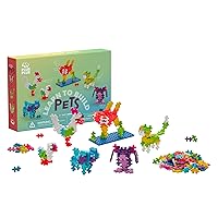 PLUS PLUS - Learn to Build - Pets - 275 Pieces - Construction Building Stem / Steam Toy, Interlocking Mini Puzzle Blocks for Kids