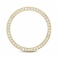 1.50CT BEAD SET DIAMOND BEZEL 18KY COMPATIBLE WITH ROLEX DATEJUST, PRESIDENT DAY DATE SUPERI