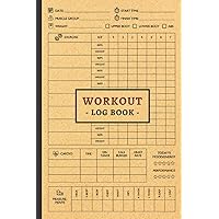 Workout Log Book: Weight Lifting Log Book Journal for Men and Women | Gym Planner Journal Exercise Notebook & Fitness Logbook for Personal Training | ... Gifts | Old School Yellow Cover 120 Pages