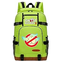 Teens Ghostbusters Laptop Rucksack-Travel Bag with Front Pocket Novelty Durable Boobag for Student