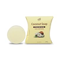 Flaffe 100% Organic Natural Coconut Oil Soap Moisturizing Body Soap Bar Vietnam 100g