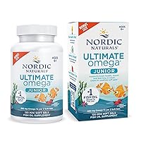 Ultimate Omega Jr., Strawberry - 120 Mini Soft Gels - 680 Total Omega-3s with EPA & DHA - Brain Health, Mood, Learning - Non-GMO - 60 Servings