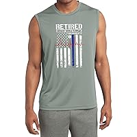 Retired EMT and Proud of It Sleeveless Moisture Wicking Shirt
