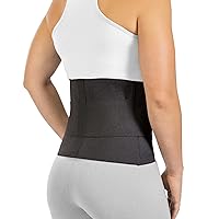 Elastic Low Back Brace - Compression Lower Back Support Belt for Sciatica, Heavy Lifting at Work, Herniated Disc, Workouts, Sleeping, Lumbar Support, Lower Back Pain in Women and Men (L)