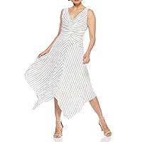Maggy London Women's Rope Stripe Novelty Fit and Flare