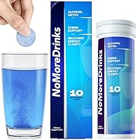 NoMoreDrinks Alcohol Cravings Reducer by Erectogen - Stop Drinking Alcohol Supplements & Liver Detox with Milk Thistle, Dandelion Root & Kudzu Root for Liver Support - 1 Pack