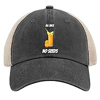 Vasectomy All Juice No Seeds caps Daddy hat AllBlack Mens Hats and caps Gifts for Men Workout Cap