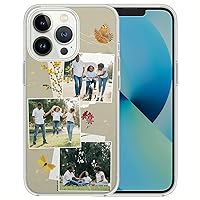 Personalized Photo Phone Case for Family Friend Couple Custom Picture Design Your Own Collage Aesthetic Phone Cover Compatible with iPhone 15 14 13 12 11 Pro Max Mini X XS XR