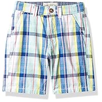 Nautica Boys' Flat Front Casual Shorts, Zipper Fly & Button Closure