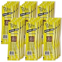 Primal Spirit Vegan Jerky – “Classic Flavor” – Texas BBQ, 10 g. Plant Based Protein, Certified Non-GMO, No Preservatives, Sports Friendly Packaging (24 Pack, 1 oz)