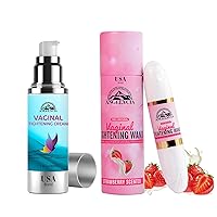 Ultimate Feminine Rejuvenation Combo - Virginity Wand Strawberry and Coochie Tightening Cream Bundle, Vaginal Tightening Solution, Effective Vaginial Tightening Cream and Coochie Tightener