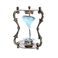 Antique Nautical Sand Timer Clock with Sparkling Blue Sand Brass Vintage Antique Style Nautical Collectors Gift Decorative Souvenir Unique Creative Gifts for Home Office Study Desk by Nexus Centre