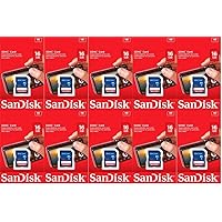 Sandisk 16GB (10 Pack) SD Card Bundle SDHC Class 4 Flash Memory | Model SDSDB-016G-B35 |