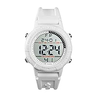 Columbia Timing Peak Patrol Digital Watch with White Silicone Strap