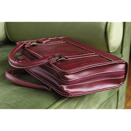 Reptile Leather Extra Large Wine Bible Cover