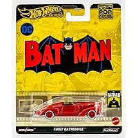 Hot Wheels Premium Pop Culture Batman Classic First Batmobile 1:64 Scale Diecast Vehicle