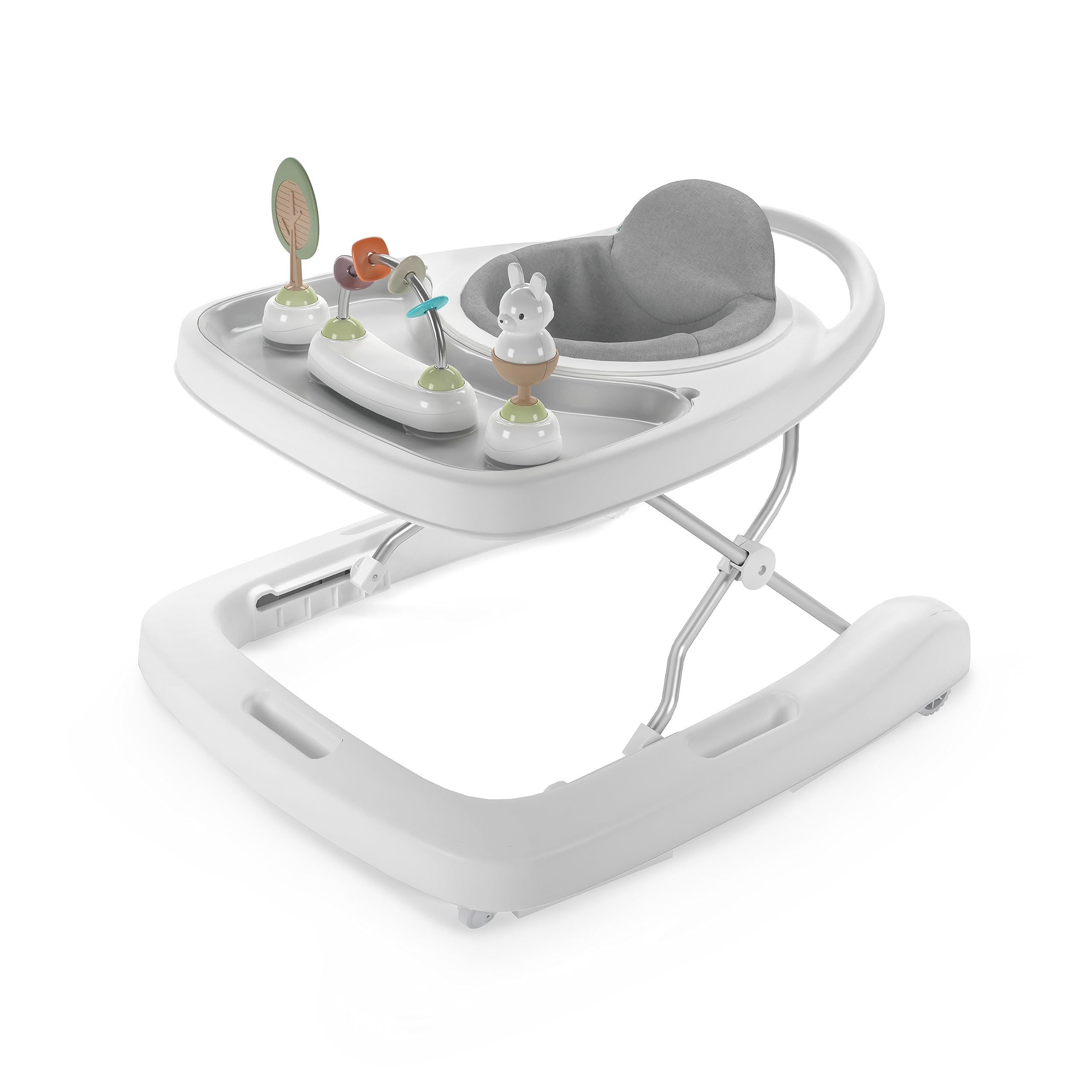 Ingenuity Step & Sprout 3-in-1 Foldable Baby Activity Walker with Removable Toys Ages 6 Months +, First Forest